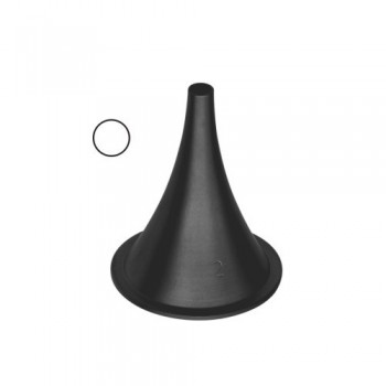 Farrior Ear Speculum Fig. 3 - Black Stainless Steel, 3.6 cm / 1 1/2" Diameter 7.5 mm